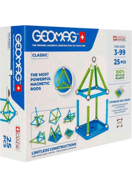 Bfs Geomag Classic Manyetik Zeka Oyunu 25 Parça S02000275
