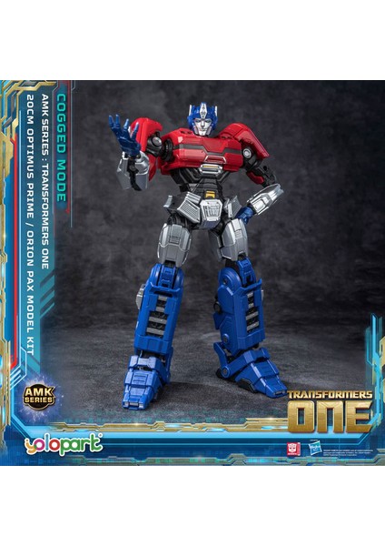 Transformers Orion Pax Optimus Prime Cogged Mode Başlangıç Model Kit Parçalı Figür 20 cm