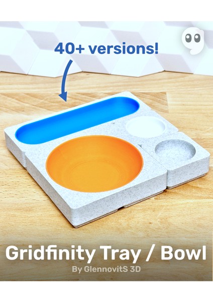 Gridfinity Tepsi / Kase - Masa Için Her Şeyi Kapsayan Düzenleyici