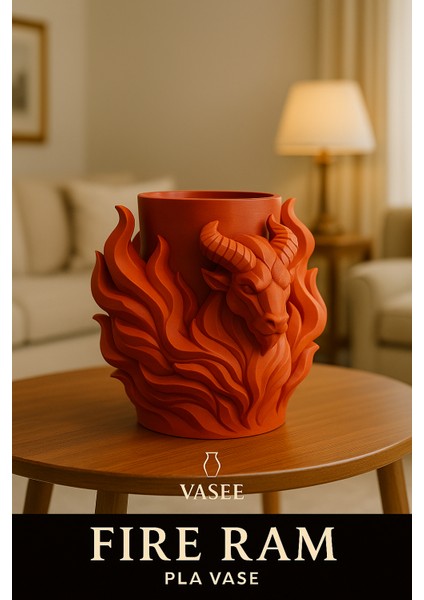 Şiddetli Dekorlar Için Boğa Şeklindeki Vazo Sanat Organizatörü