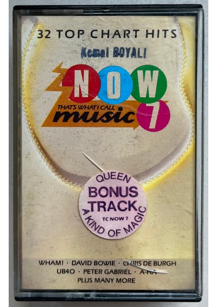 Now 7 32 Top Chart Hits Çift Kaset (Orijinal Dönem Baskı Kaset)