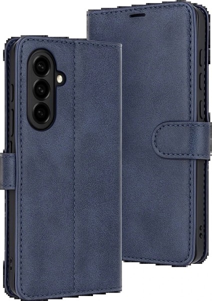 Samsung Galaxy S25 Fe Trend S Plus Kapaklı Kılıf - Lacivert