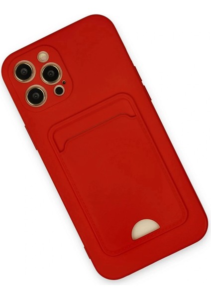 iPhone 12 Pro Max Kılıf Kelvin Kartvizitli Silikon - Kırmızı modelleri