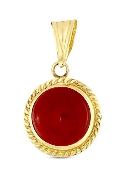 14 Ayar Retro Tasarım Altın Kolye Ucu