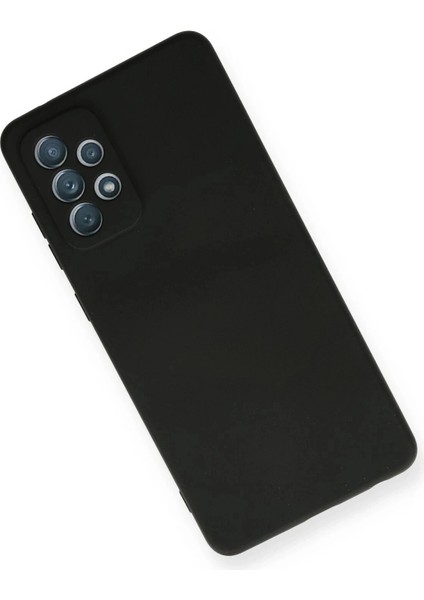 Samsung Galaxy A72 Kılıf Nano Içi Kadife Silikon - Siyah modelleri