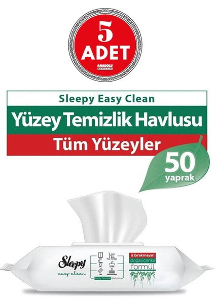Easy Clean Yüzey Temizlik Havlusu 50' Li x 5