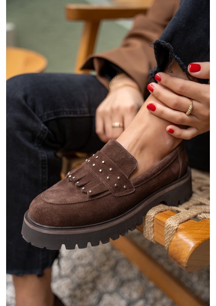 Charles Acı Kahve Troklu Püskül Detaylı Hakiki Deri Loafer fiyatları
