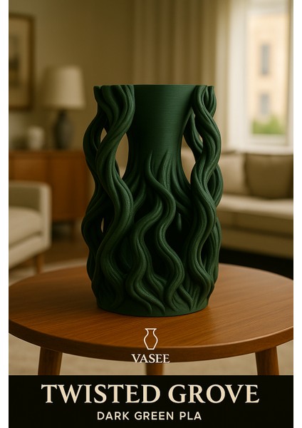 Doğal Bir Tarz Için Kök Şeklinde Vazo Sanat Düzenleyicisi