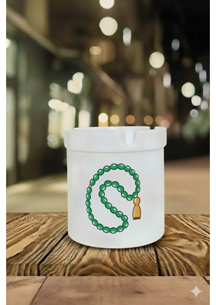 "tesbih" Tasarımlı Kokusuz At Söndür Porselen Küllük