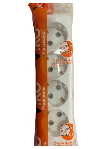 Panasonic Dörtlü Topraklı Priz Klemensli 16A250V-3500W