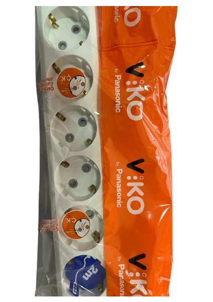 Panasonic Altı Topraklı Priz 2m 16A250V-3500W