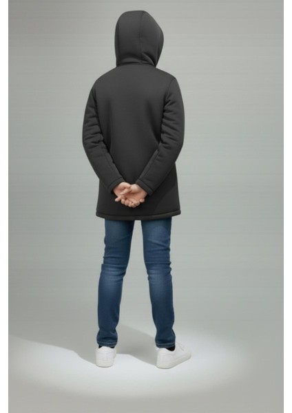 Erkek Çocuk Kapüşonlu Fermuarlı Dik Yaka Su ve Rüzgar Geçirmez Softshell Mont indirimleri