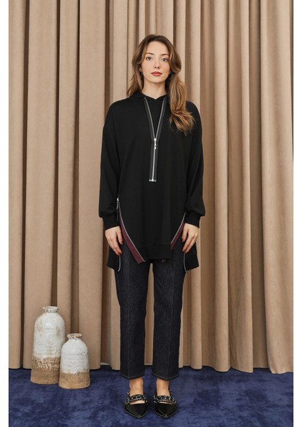 Kadın Fermuar Detaylı Tunik - 10731TUN modelleri