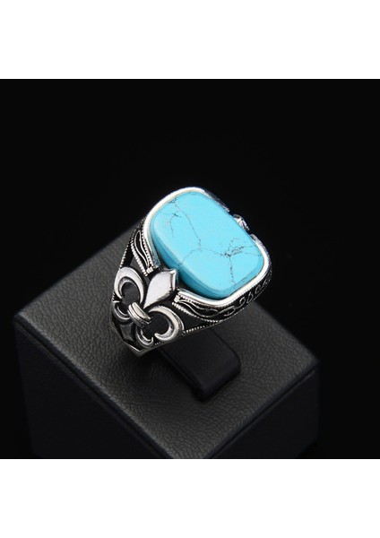 714B Firuze Zirkon Gümüş Yüzük fiyatları