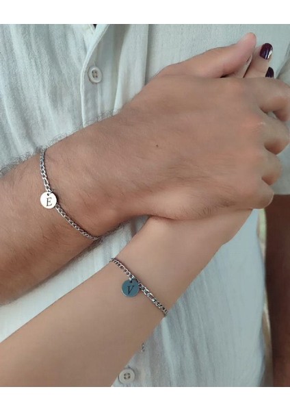 925 Ayar Gümüş Sevgili Arkadaşlık Bileklik 2 Adettir