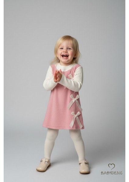 Kız Çocuk Fitilli Elbise %100 Pamuk,uzun Kollu,fiyonklu,yumuşak Dokulu, Şık Günlük,özel Gün Elbisesi modelleri
