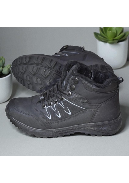 579 Ortopedik Kaymaz Taban Içi Kürklü Kadın Erkek Bot Ayakkabı Unisex Bot indirimleri