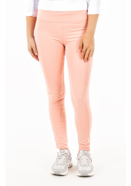 Pembe Çocuk Binici Taytı Kaymaz Silikon Desenli 2025/2026 Kış Koleksiyonu