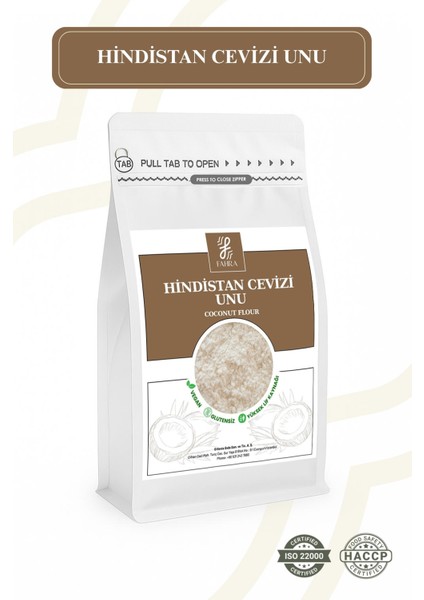 Hindistan Cevizi Unu 1000g Coconut Flour – Glutensiz & Düşük Karbonhidratlı Un 1kg
