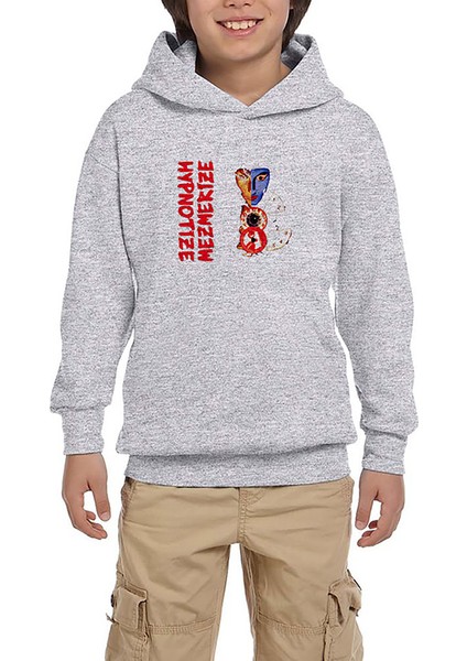 System Of A Down Hypnotize Mezmerize Gri Çocuk Kapşonlu Sweatshirt