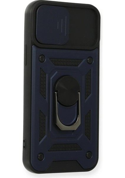 iPhone 12 Pro Kılıf Pars Lens Yüzüklü Silikon - Lacivert fiyatları