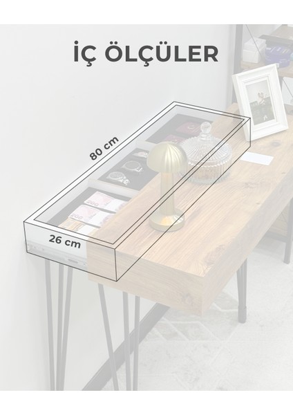 Nfc Kartlı Gizli Bölmeli Dresuar Ceviz