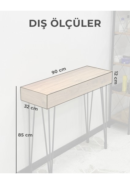 Nfc Kartlı Gizli Bölmeli Dresuar Ceviz