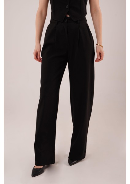 Premium Model Oturtmalı Siyah Pantolon fiyatları