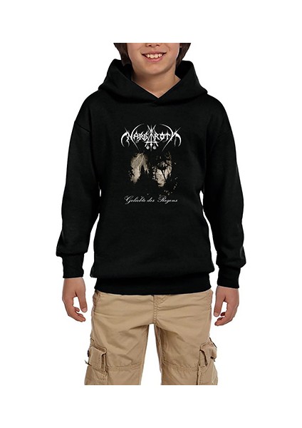 Nargaroth Geliebte Des Regens Siyah Çocuk Kapşonlu Sweatshirt