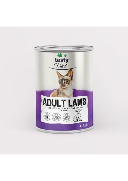 Kuzu Etli Yetişkin Kedi Konserve 415 gr