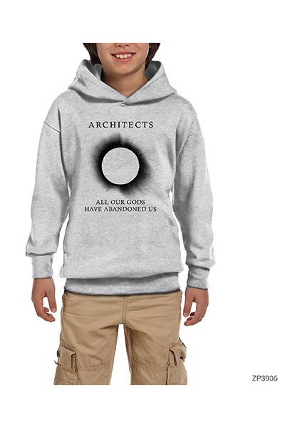 Architects All Our Gods Have Abandoned Us Gri Çocuk Kapşonlu Sweatshirt