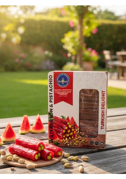 Karpuz Antep Fıstıklı Lokum 125 gr – Karpuz Meyveli & Fıstıklı Türk Lokumu – Taze ve Yumuşak fırsatları