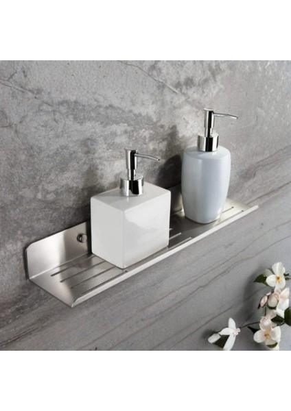 Ömürlük Paslanmaz Çelik Banyo Rafı – 40 cm | Şampuanlık & Sabunluk fiyatları