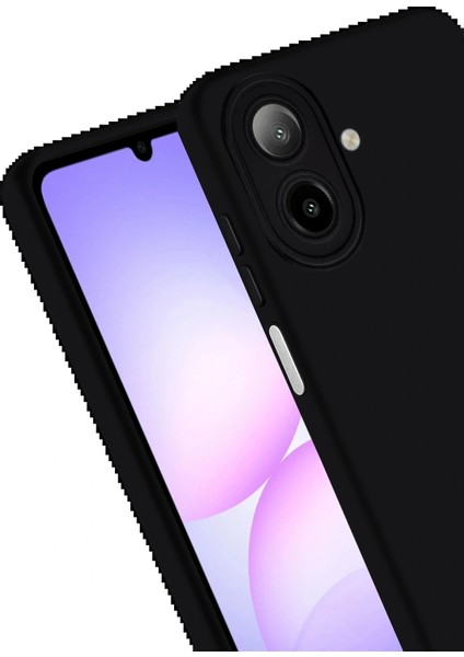 Samsung Galaxy A07 First Silikon - Siyah modelleri