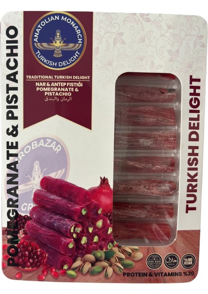 Nar Antep Fıstıklı Lokum 125 gr – Türk Lokumu Hediyelik Tatlı
