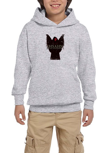 Ihsahn The Adversary Gri Çocuk Kapşonlu Sweatshirt