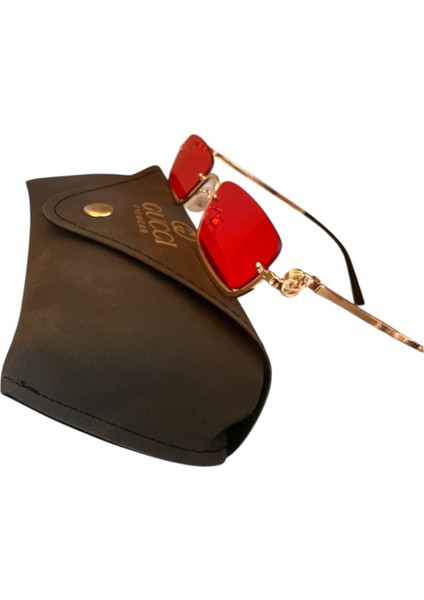 Gucci Kırmızı Renk Güneş Gözlüğü New Season modelleri