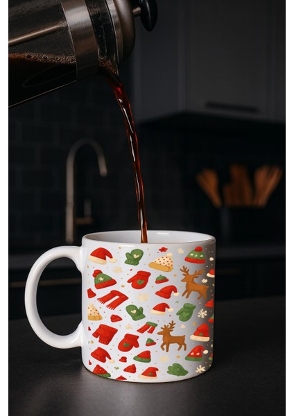 Beyaz Kupa Bardak (Yılbaşı)