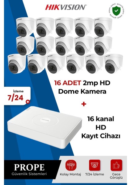 Hıkvısıon 16 Kameralı Sistem Paketi