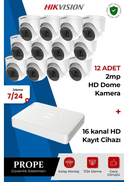 Hıkvısıon 12 Kameralı Sistem Paketi