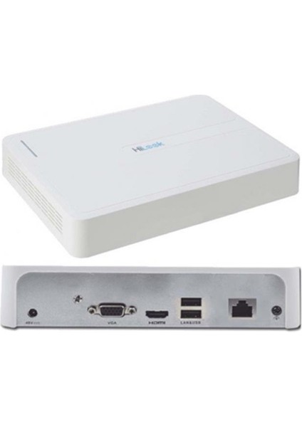 Hılook NVR-104H-D, 4kanal, 4mpix, H265+, 1 HDD Desteği, 1080P Kayıt, 60MBPS Bant Genişliği, Nvr