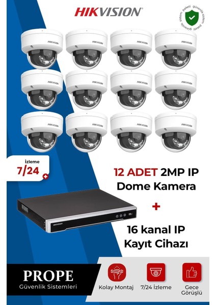 Hıkvısıon 12 Kameralı Sistem Paketi