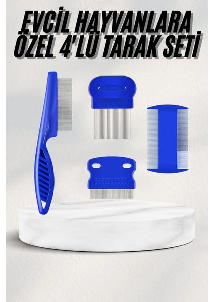 Tüy Fırçası Bit Tarağı Seti Evcil Hayvan Tüy Toplayıcı Bit Pire Önleyici Tarak
