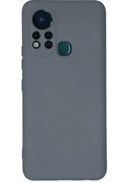 Infinix Hot 11S Kılıf Nano Içi Kadife Silikon - Gri