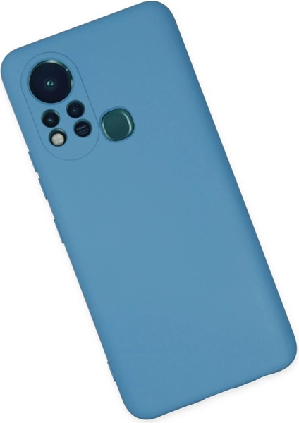 Infinix Hot 11S Kılıf Nano Içi Kadife Silikon - Mavi modelleri