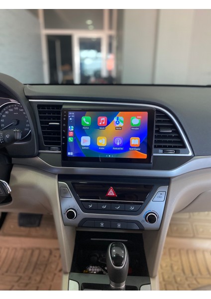 Hyundaı Elantra 2016-18 9" Uyumlu Android Multimedia Gerçek 4/64 Kablosuz Carplay Geri Görüş Kameralı modelleri