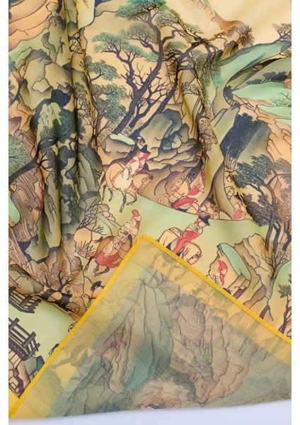 Uzak Doğu Temalı Fular indirimleri