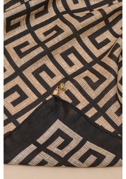 Mıknatıslı Çift Taraflı Desenli Fular indirimleri