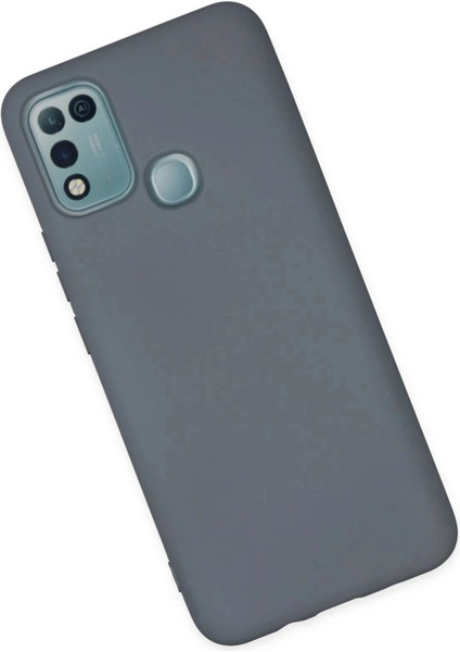 Infinix Hot 10 Play Kılıf Nano Içi Kadife Silikon - Gri modelleri