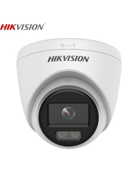 Hıkvısıon DS-2CD1327G0-LUF 2mpix, 2,8mm Lens, H265+, 30MT Gece Görüşü, Dahili Mikrofon, Color Vu Lite, Full Time Color, Dome Ip Kamera